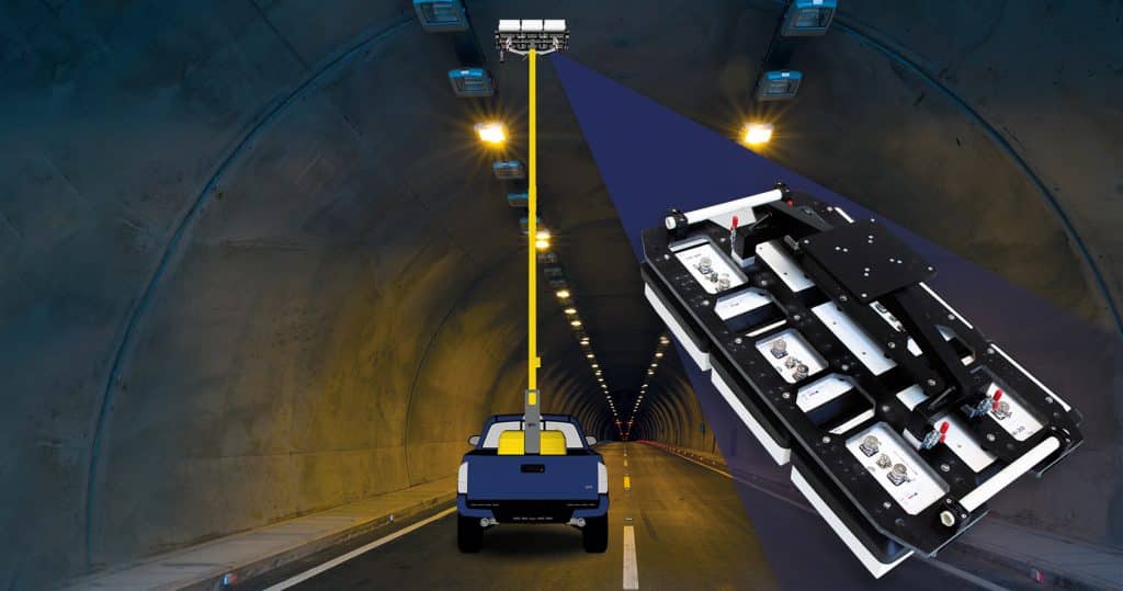 Auscultation de tunnel haute vitesse, georadar Stream T