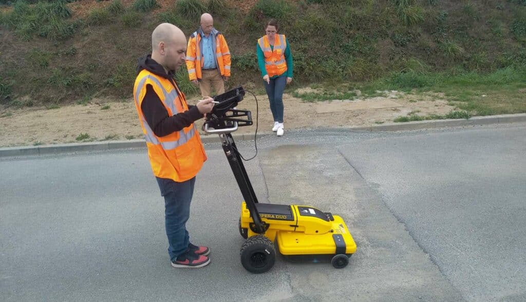 Formation pratique georadar détection réseau enterrés, IDS operaduo